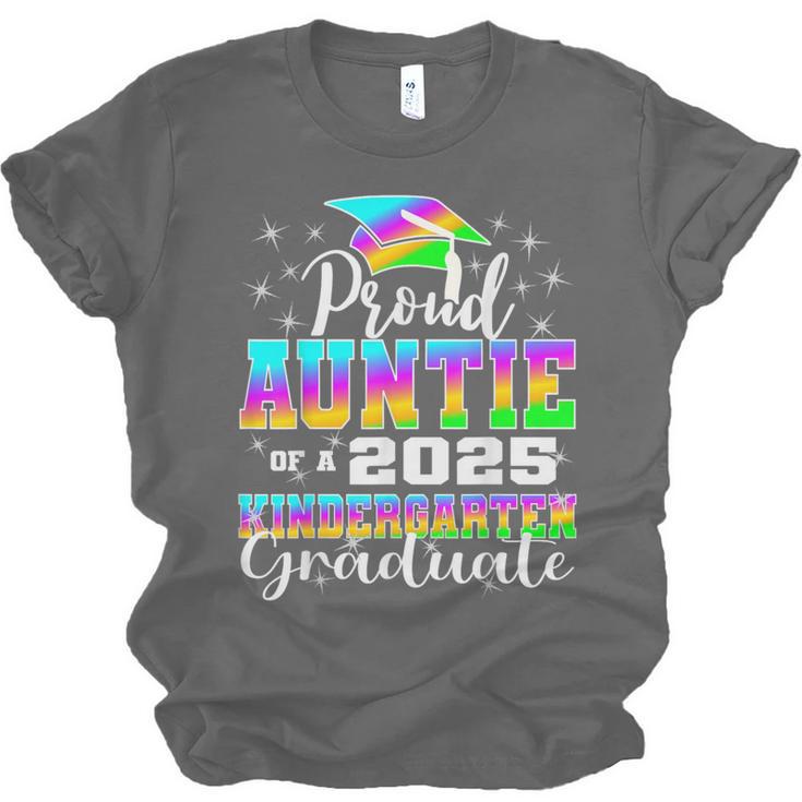 Proud Auntie Of Kindergarten Graduate 2025 Graduation Auntie Unisex Jersey T-Shirt