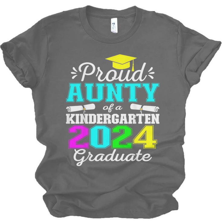 Proud Aunty Of Kindergarten Graduate 2024 Graduation Aunty Unisex Jersey T-Shirt