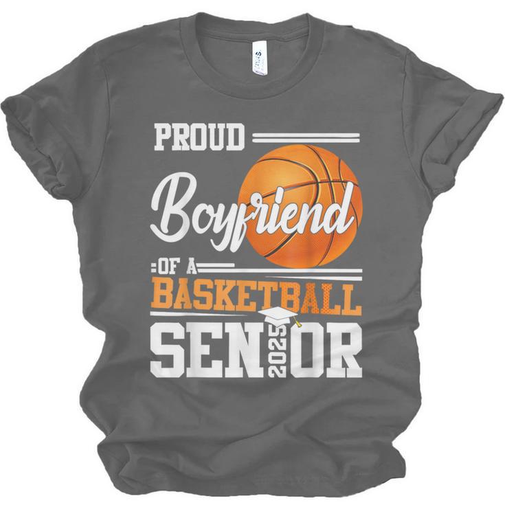 Proud Boyfriend Of A 2025 Senior Graduation Basketball Unisex Jersey T-Shirt