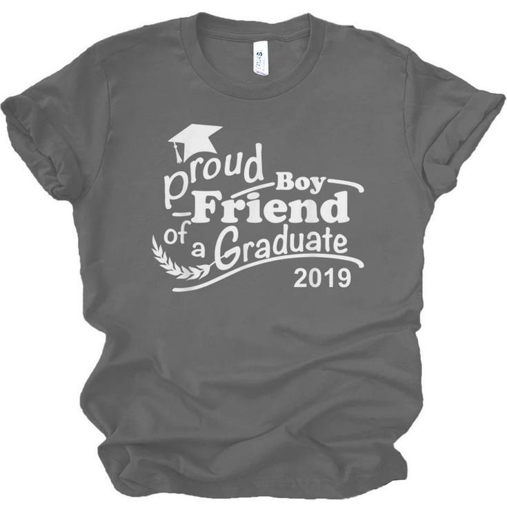 Proud Boyfriend Of A Graduate 2019 Family Graduation Shirts Unisex Jersey T-Shirt