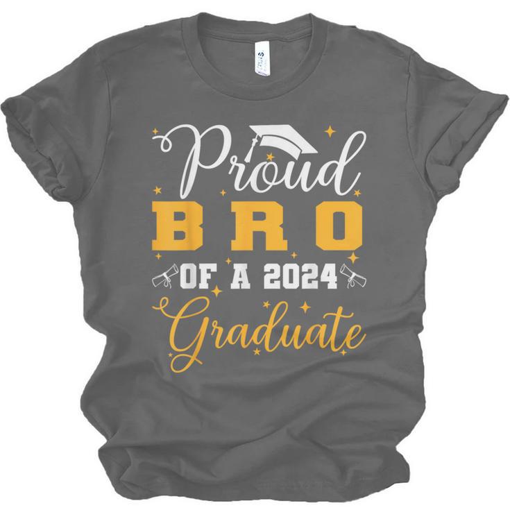 Proud Bro Of A Class Of 2024 Graduate Senior Graduation Unisex Jersey T-Shirt