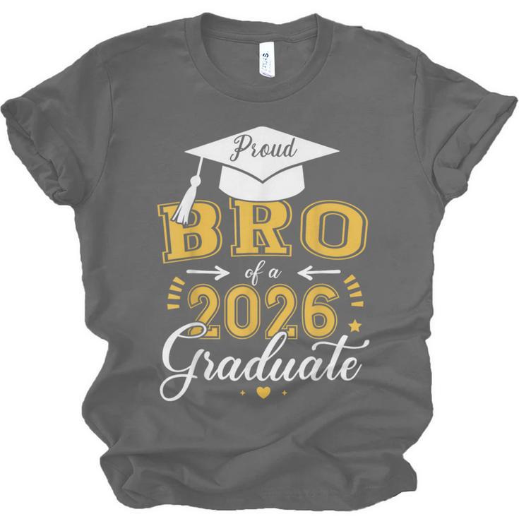 Proud Bro Of a Class Of 2026 Graduate For Graduation Unisex Jersey T-Shirt
