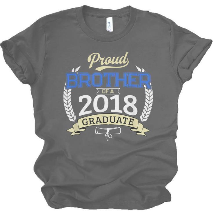 Proud Brother Of 2018 Graduate Shirt Graduation Grad Unisex Jersey T-Shirt