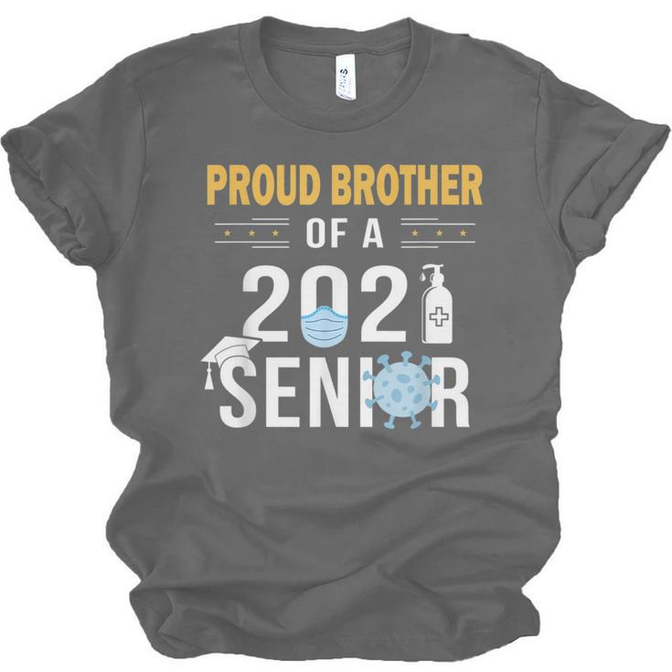Proud Brother Of a 2021 Senior Shirt Graduation Unisex Jersey T-Shirt