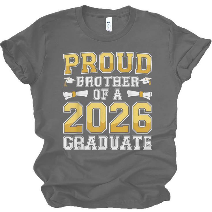 Proud Brother Of A 2026 Graduate Shirt Class 2026 Graduation Unisex Jersey T-Shirt