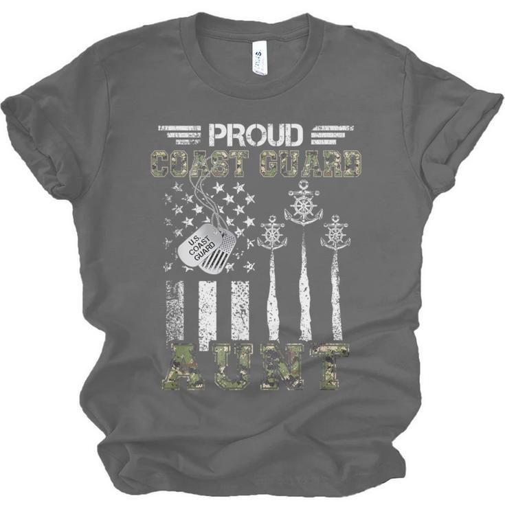Proud Coast Guard Aunt US Coast Guard Graduation Aunt Unisex Jersey T-Shirt