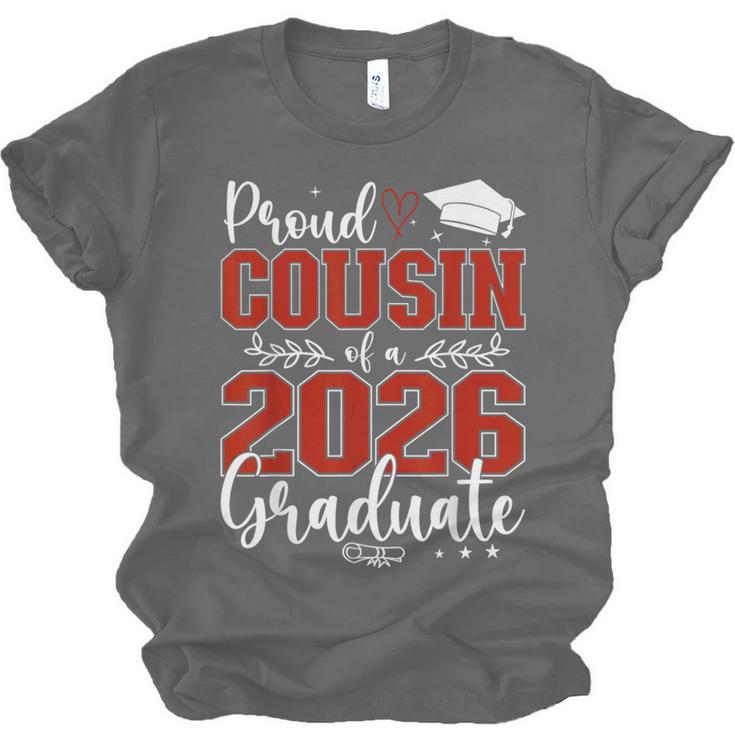 Proud Cousin Of a Class Of 2026 Graduate Senior Graduation Unisex Jersey T-Shirt