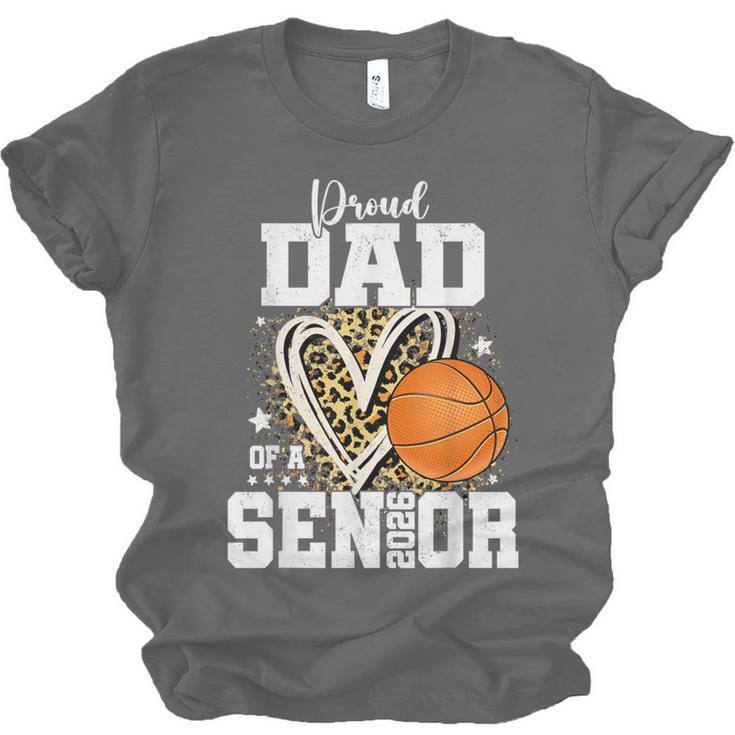 Proud Dad Of A 2026 Senior Basketball Graduation Leopard Unisex Jersey T-Shirt