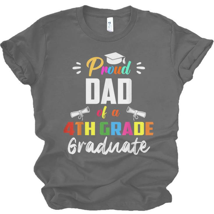 Proud DAD Of A 4th Grade Graduate Graduation 2024 Senior 24 Unisex Jersey T-Shirt