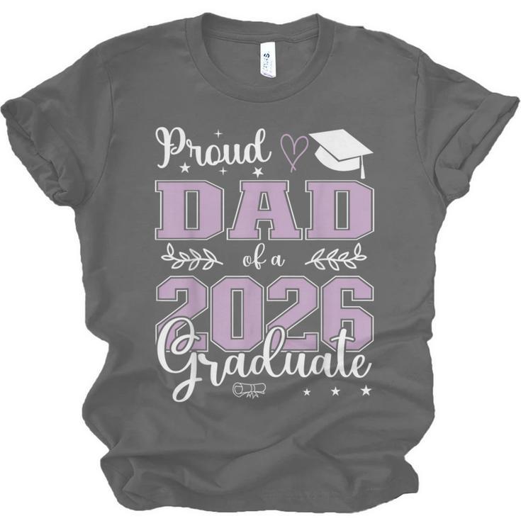 Proud Dad Of a Class Of 2026 Graduate For Graduation Unisex Jersey T-Shirt