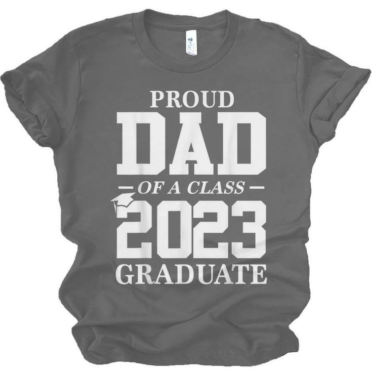 Proud Dad Graduation Senior 23 Grad Class Of 2023 Unisex Jersey T-Shirt