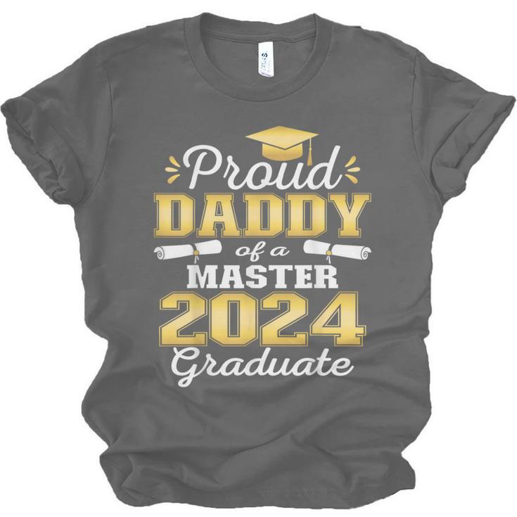 Proud Daddy Of 2024 Class Master Graduate Family Graduation Unisex Jersey T-Shirt
