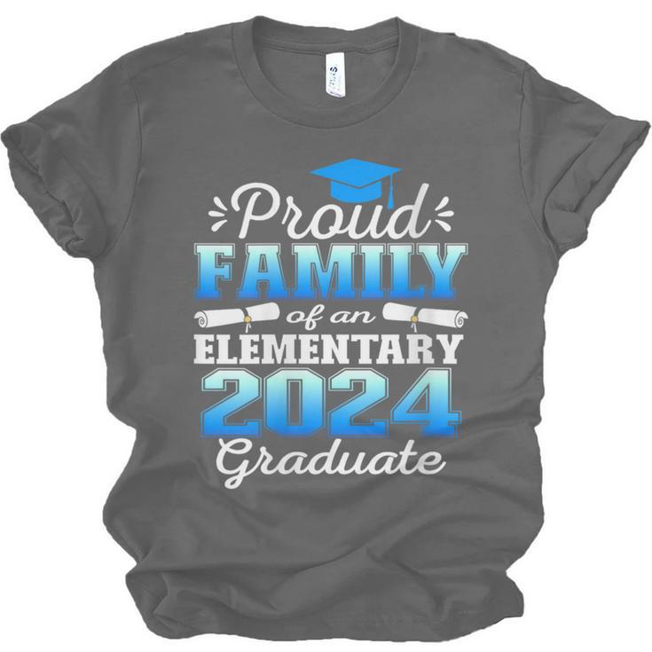Proud Family Of 5th Grade Graduate 2024 Family Graduation Unisex Jersey T-Shirt