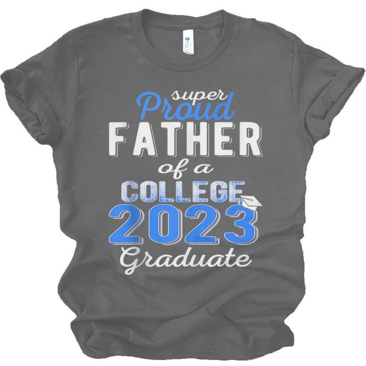 Proud Father Of 2023 College Graduate Family 23 Graduation Unisex Jersey T-Shirt