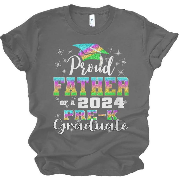 Proud Father Of PreK School Graduate 2024 Graduation Father Unisex Jersey T-Shirt