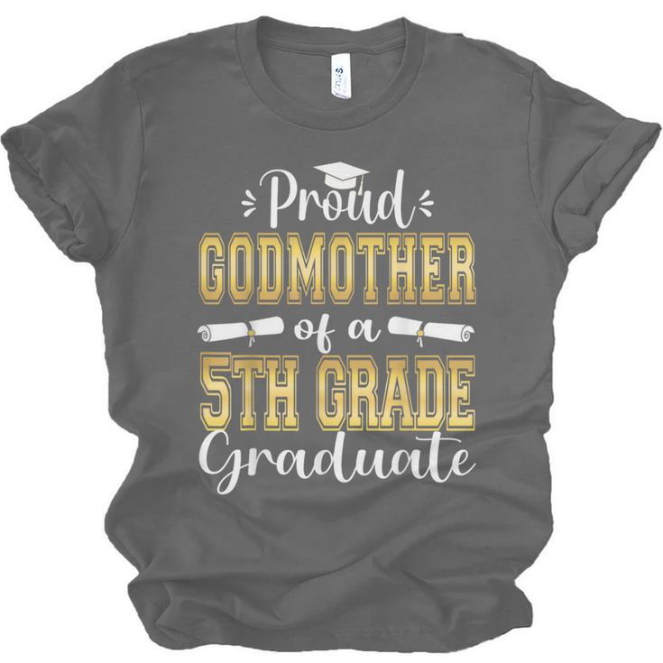 Proud Godmother Of 5th Grade Graduate 2023 Family Graduation Unisex Jersey T-Shirt