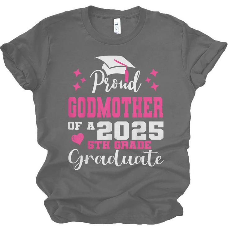 Proud Godmother Of 5th Grade Graduate 2025 Family Graduation Unisex Jersey T-Shirt