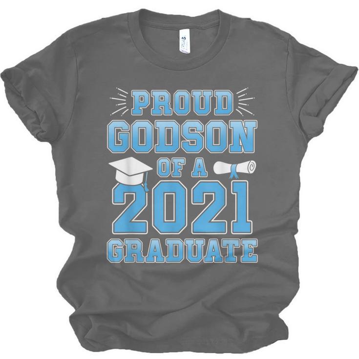Proud Godson Of a 2021 Graduate School Graduation Family Unisex Jersey T-Shirt
