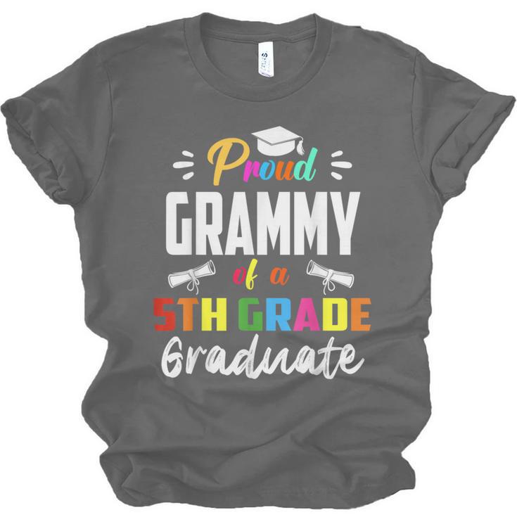 Proud GRAMMY Of A 5th Grade Graduate Graduation 2024 Senior Unisex Jersey T-Shirt