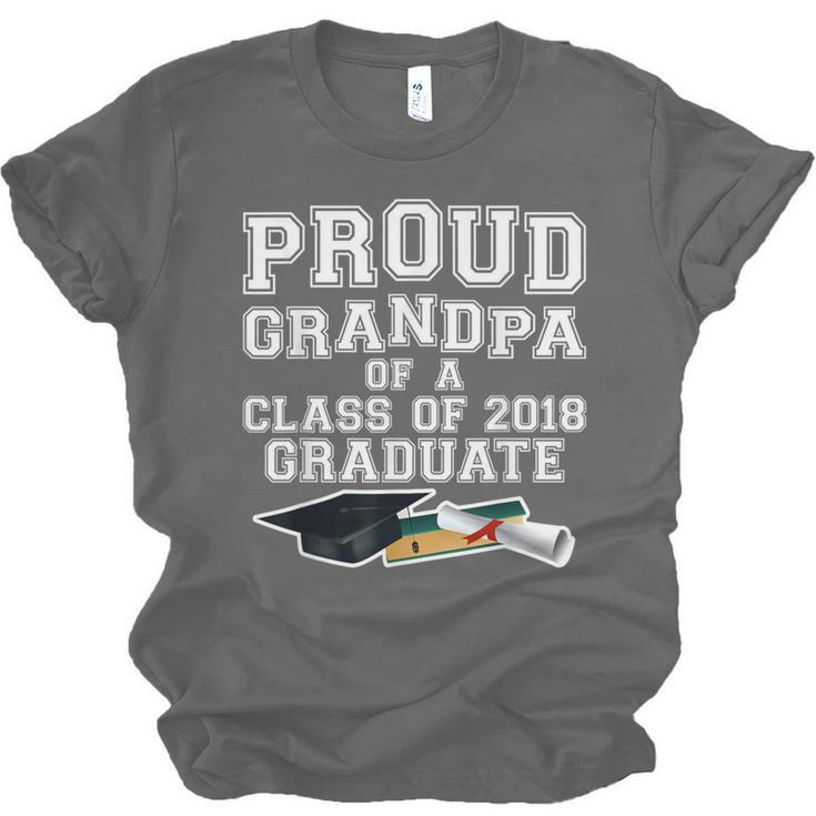 Proud Grandfather Graduation Grandpa Of Grad 2018 Shirt Unisex Jersey T-Shirt