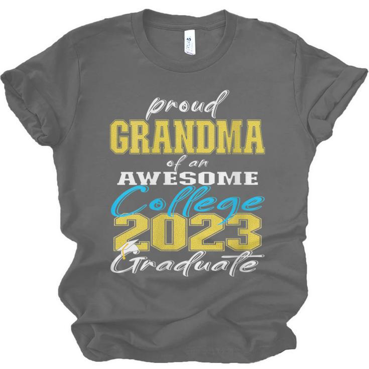 Proud Grandma Of 2023 College Graduate Family 23 Graduation Unisex Jersey T-Shirt
