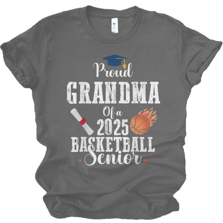 Proud Grandma Of 2025 Basketball Senior Graduation Day Unisex Jersey T-Shirt