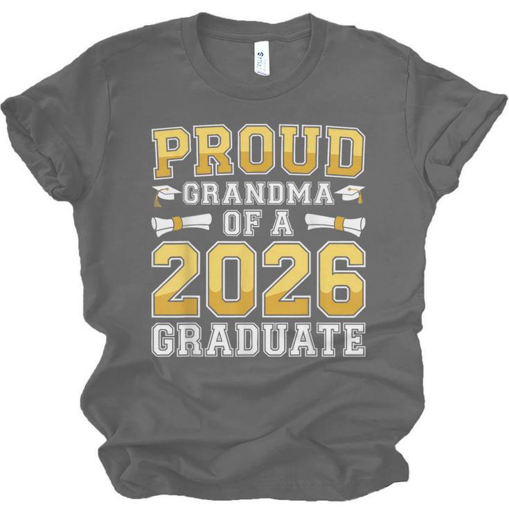 Proud Grandma Of A 2026 Graduate Shirt Class 2026 Graduation Unisex Jersey T-Shirt