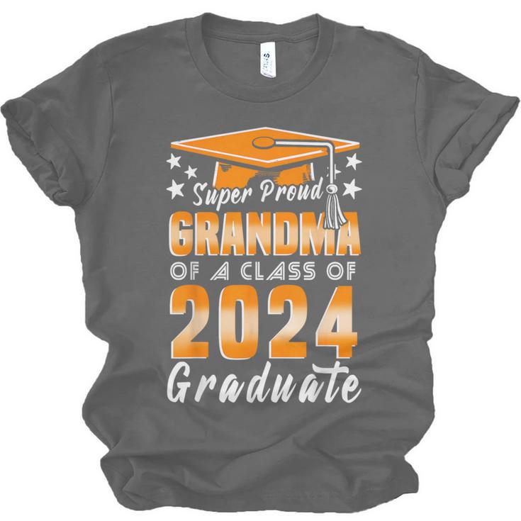 Proud Grandma Of A Class Of 2024 Matching Family Graduation Unisex Jersey T-Shirt