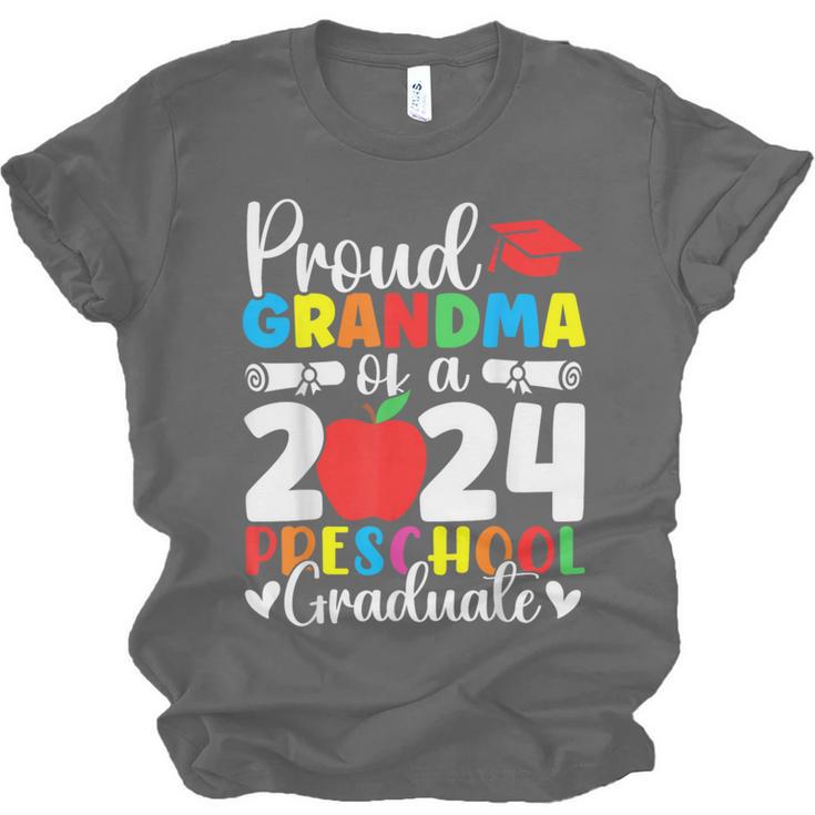 Proud Grandma Of Class Of 2024 Preschool Graduate Graduation Unisex Jersey T-Shirt