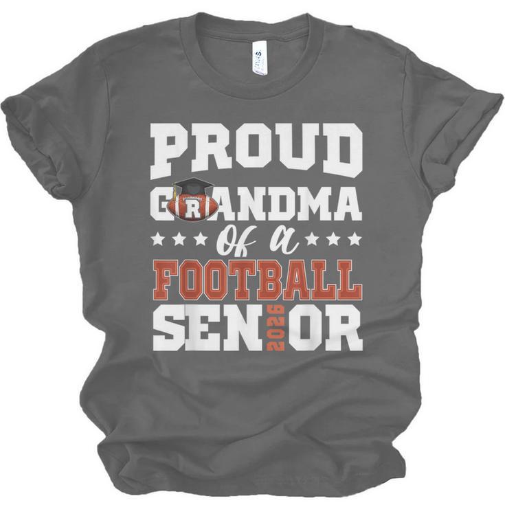 Proud Grandma Of a Football Senior 2026 Graduation Unisex Jersey T-Shirt