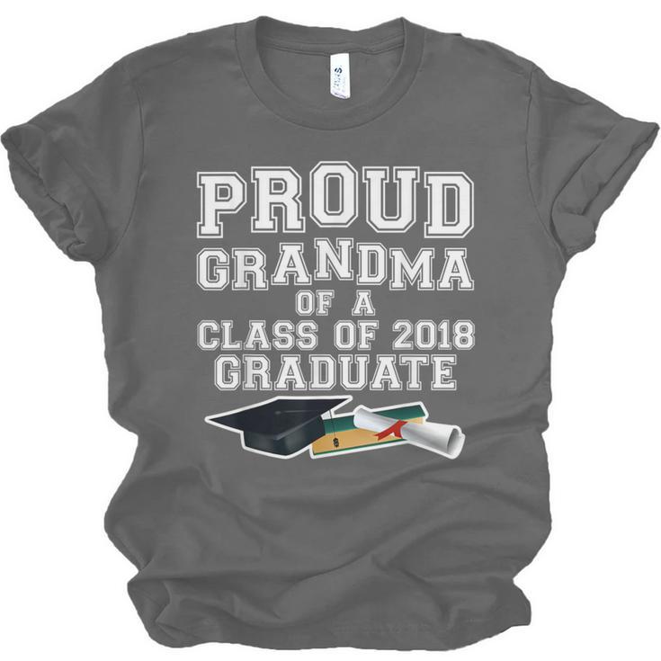 Proud Grandma Graduation Class Of 2018 Graduate Unisex Jersey T-Shirt
