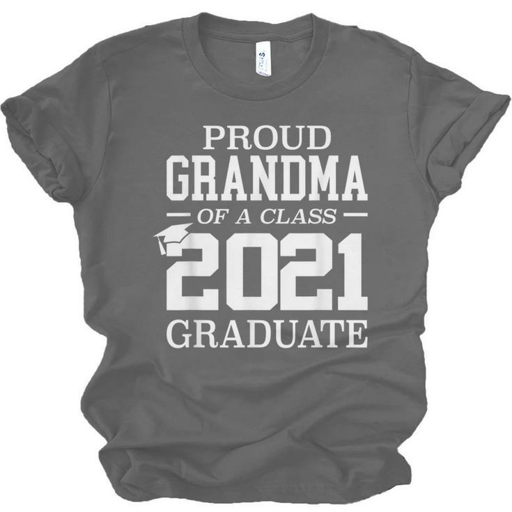 Proud Grandma Graduation Senior 21 Grad Class Of 2021 Unisex Jersey T-Shirt