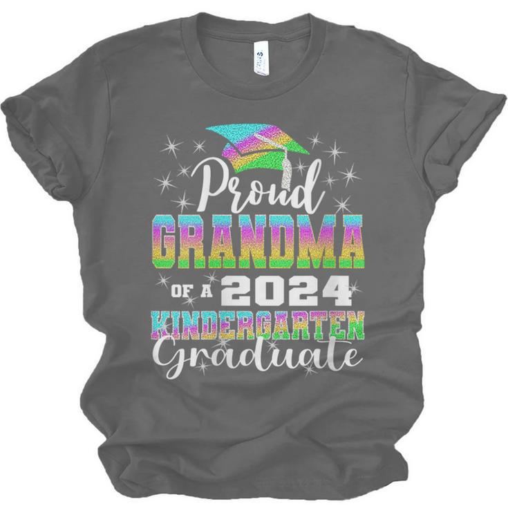 Proud Grandma Of Kindergarten Graduate 2024 Graduation Unisex Jersey T-Shirt