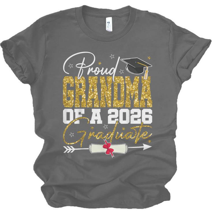 Proud Grandma Of Senior 2026 Graduate Family Graduation 2026 Unisex Jersey T-Shirt