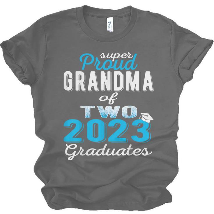 Proud Grandma Of Two 2023 Graduate Class 2023 Graduation Unisex Jersey T-Shirt