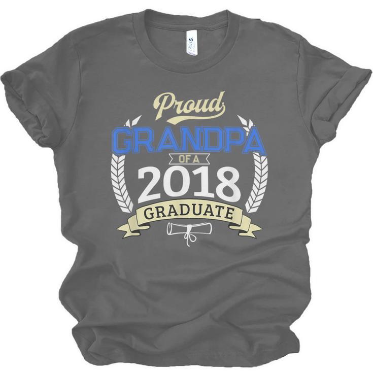 Proud Grandpa Of 2018 Senior Shirt Graduation Grad Unisex Jersey T-Shirt
