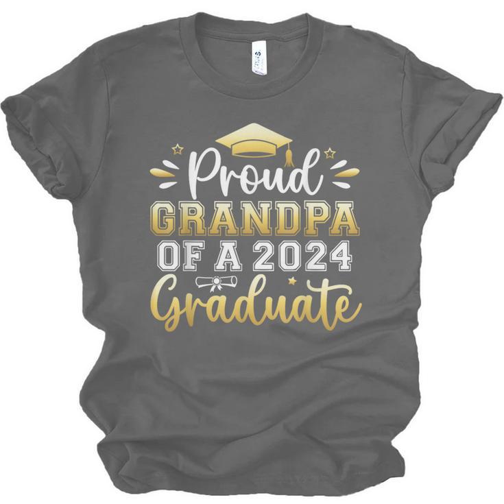 Proud Grandpa Of a 2024 Graduate Senior Graduation Men Unisex Jersey T-Shirt