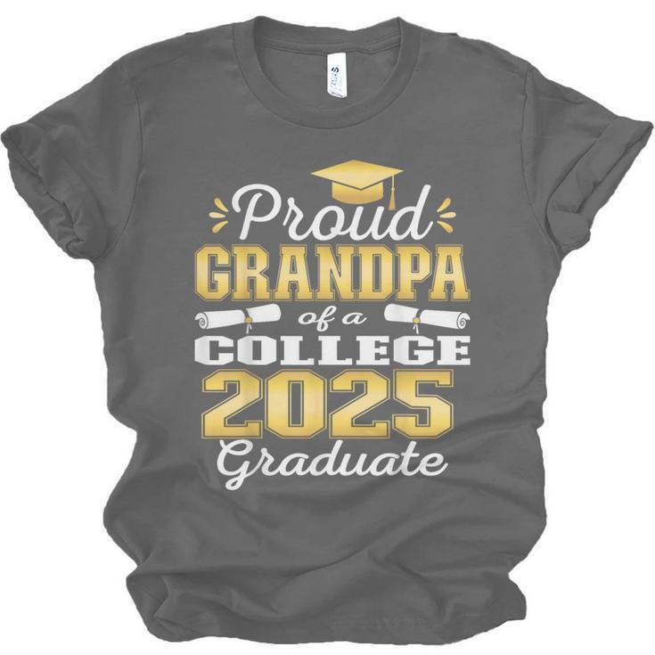 Proud Grandpa Of 2025 College Graduate Family 24 Graduation Unisex Jersey T-Shirt