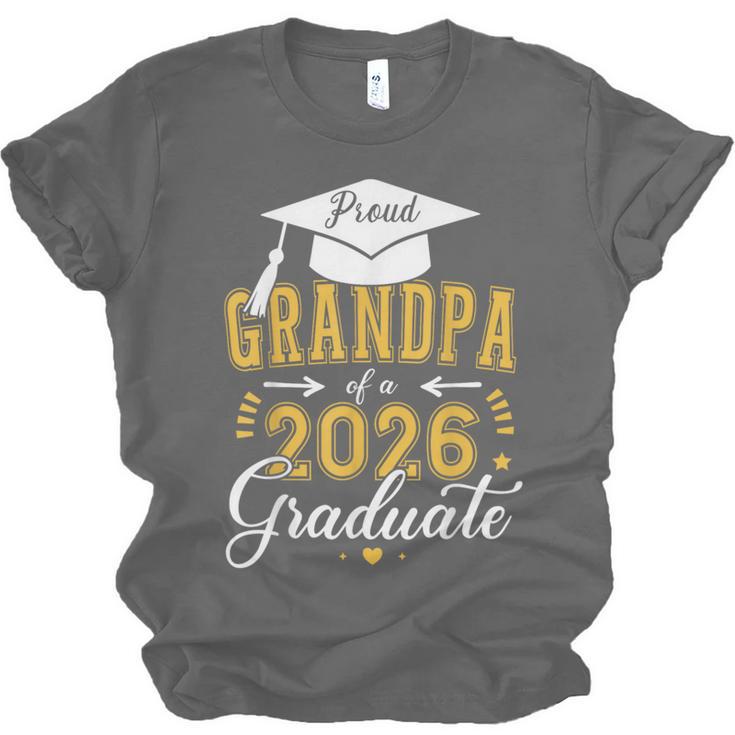 Proud Grandpa Of a Class Of 2026 Graduate For Graduation Unisex Jersey T-Shirt