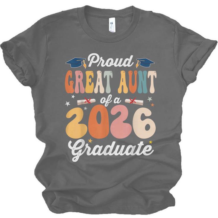 Proud Great Aunt Of a Class Of 2026 Graduate Graduation Unisex Jersey T-Shirt