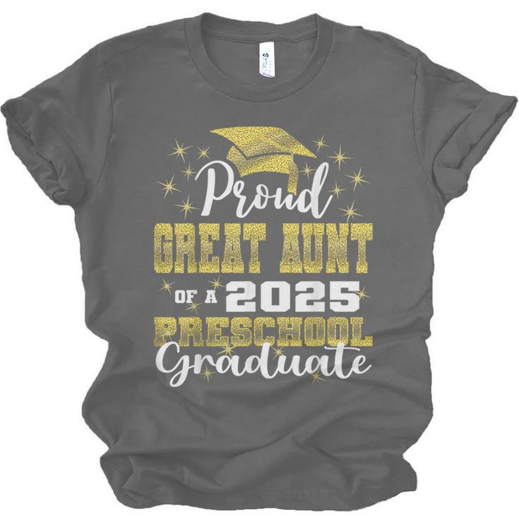 Proud Great Aunt Of Preschool Graduate 2025 Graduation Unisex Jersey T-Shirt