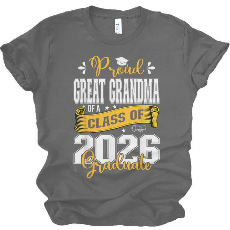 Proud Great Grandma Of a Class Of 2026 Graduate Graduation Unisex Jersey T-Shirt