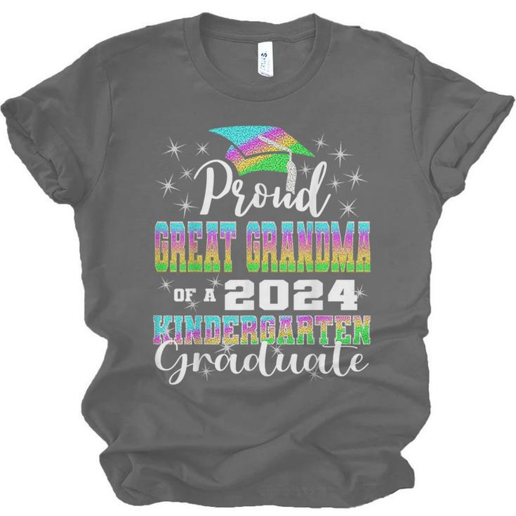 Proud Great Grandma Of Kindergarten Graduate 2024 Graduation Unisex Jersey T-Shirt