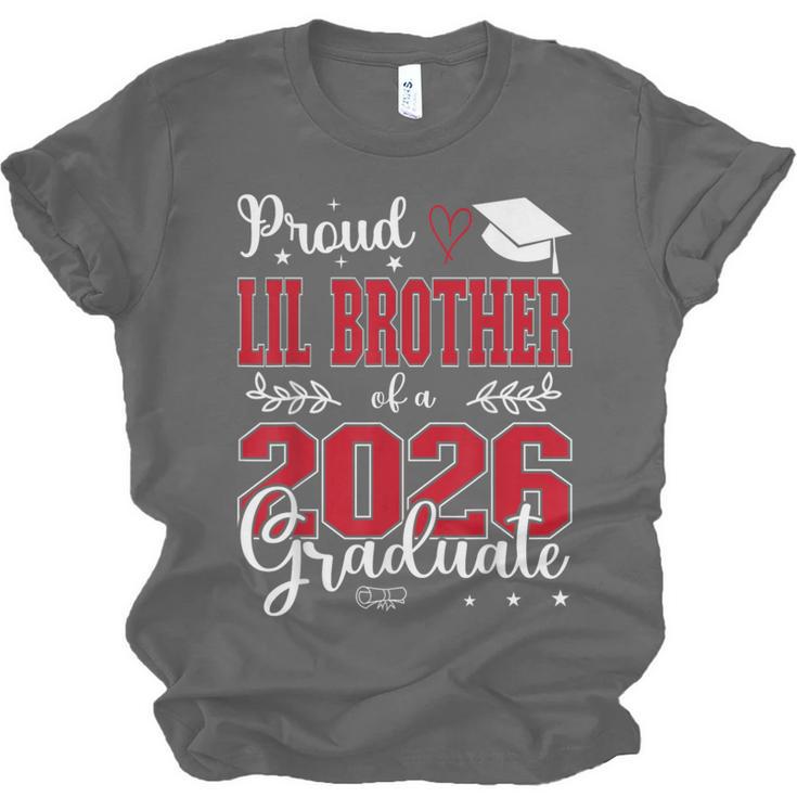 Proud Lil Brother Of a Class Of 2026 Graduate For Graduation Unisex Jersey T-Shirt