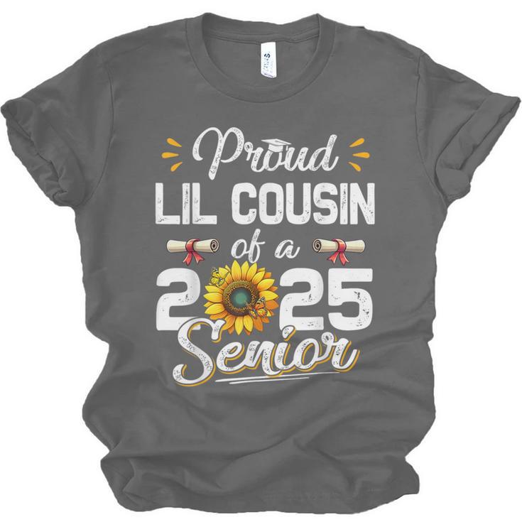 Proud Lil Cousin Of A Class Of 2025 Senior Graduation 2025 Unisex Jersey T-Shirt