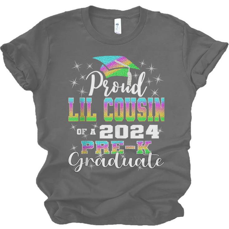 Proud Little Cousin Of PreK School Graduate 2024 Graduation Unisex Jersey T-Shirt