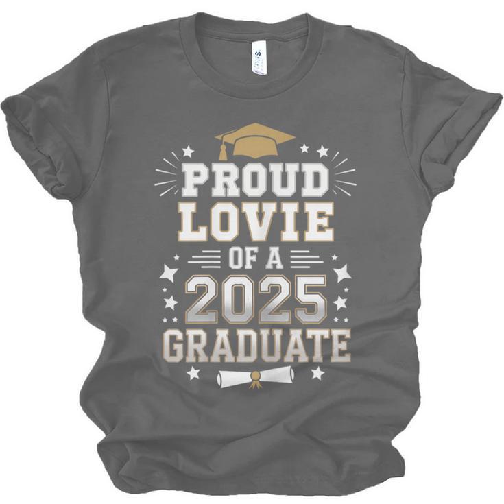 Proud Lovie Of A Class Of 2025 Graduate Senior Graduation Unisex Jersey T-Shirt