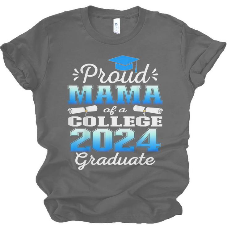Proud Mama Of 2024 College Graduate Family 24 Graduation Unisex Jersey T-Shirt