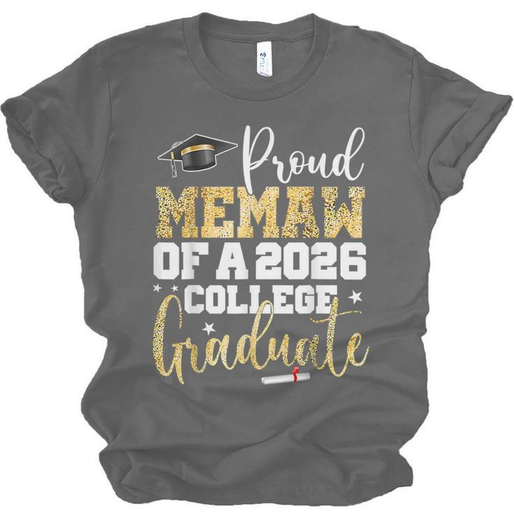 Proud Memaw Of 2026 Graduate College Graduation Unisex Jersey T-Shirt