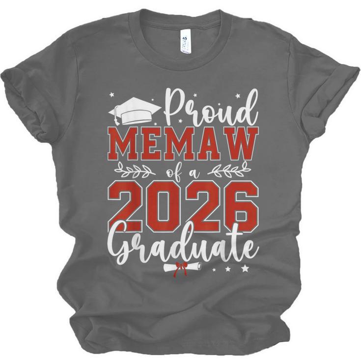 Proud Memaw Of a Class Of 2026 Graduate For Graduation Unisex Jersey T-Shirt